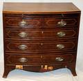 ANTIQUE FIVEDRAWER CHEST H 305 W 32 D 155