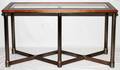 EMPIRE STYLE MAHOGANY AND BRASS TABLE H 31