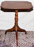 MAHOGANY TABLE W ANTIQUE ELEMENTS