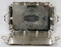 GORHAM ELECTROPLATE SILVER SERVING TRAYS PAIR