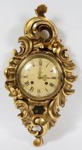 WESTERSTRAND GOLD LEAF WALL CLOCK SWEDISH