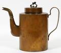 BRASS TEA KETTLE 19THC DOVETAIL CONSTRUCTION