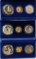 GOLD SILVER  50C COIN SETS 1986S 3 SETS