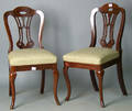 Pair of Victorian mahogany side chairs