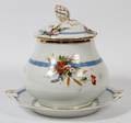 GERMAN KPM PORCELAIN COVERED PUNCH BOWL 19TH C