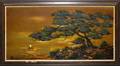 MICHAEL OIL ON BOARD TREE WITH SAILBOAT