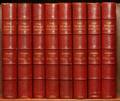 EDWARD GIBBON LEATHER BOUND BOOKS SET OF EIGHT