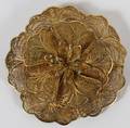 FILIGREE GOLD AND SILVER GILT FLOWER PIN
