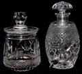 CUT CRYSTAL HUMIDOR  BRANDY BARREL TWO