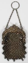 STERLING SMALL CHANGE MESH PURSE W COCHAINMALL