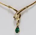180CT EMERALD  FANCY COLOR DIAMOND NECKLACE