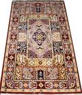 CHINESE PERSIAN STYLE SILKWOOL BLEND RUG