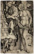 ALBRECHT DURER ENGRAVING TEMPTATION OF THE DOCTOR