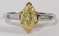 120CT FANCY YELLOW DIAMOND RING UGL 25GR SIZE 8