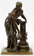 ADRIEN GAUDEZ FRENCH BRONZE SCULPTURE 19TH C