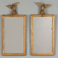 Pair of Federal carved and gilded mirrors 19th c