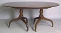 Regency style mahogany dining table