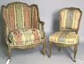 Two carved French chairs