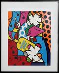 ROMERO BRITTO SILKSCREEN ABSOLUT BRITTO II