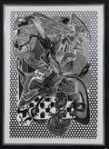 FRANK STELLA ETCHING AQUATINT IMAGINARY RIALLARO