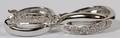 14KT WHITE GOLD  DIAMOND EARRINGS PAIR