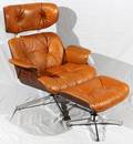 FRANK DOERNER EAMES STYLE LONGUE CHAIR OTTOMAN