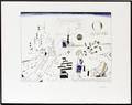 SAUL STEINBERG COLOR LITHOGRAPH 1970 IMAGE