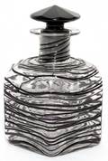 CARDER STEUBEN BLACK THREADED GLASS PERFUME
