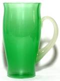 STEUBEN GREEN JADE  ALABASTER GLASS LEMONADE