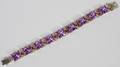 LADYS STERLING AND AMETHYST BRACELET