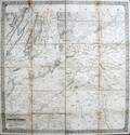 MAP OF NORTHERN GEORGIA LINEN BACKED 1864