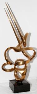 GREDIAGA ANTONIO KIEFF POLISHED BRONZE SCULPTURE