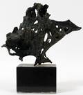 GLEN MICHAELS BRONZE SCULPTURE H 9 12 W 12