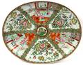 CHINESE MANDARIN ROSE PORCELAIN PLATTER