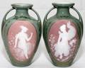 041088 HEUBACH BROS PATESURPATE PORCELAIN VASES