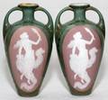 041087 HEUBACH BROS PATESURPATE PORCELAIN VASES