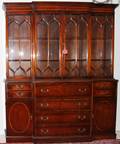 022078 AMERICAN MAHOGANY SECRETARY BREAKFRONT H 84