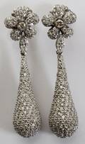 052071 800CT PAVE DIAMOND DANGLE EARRINGS L 2