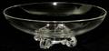 051092 STEUBEN GLASS LOW FOOTED BOWL H 3 12