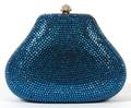 JUDITH LEIBER BLUE MINAUDIERE