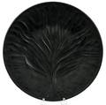 LALIQUE ALGUES BLACK GLASS PLATE
