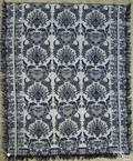 Pennsylvania blue and white coverlet mid 19th c
