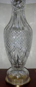 061119 WATERFORD CRYSTAL TABLE LAMP H 1838