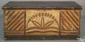 Painted basswood diminutive blanket chest 19th c