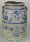 Western Pennsylvania 3gallon stoneware crock 19th c