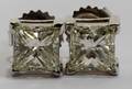 032075 202CT PRINCESS CUT STUD DIAMOND EARRINGS