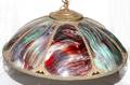 031175 GLASS OCTAGONAL CHANDELIER C 1920 H 10