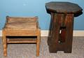 030084 OAK LAMP TABLE BENCH  PLANT STAND C 1900