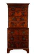 English Chinese Chippendale Style Chest on Chest