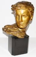 061152 ALEXANDRE KELETY GILT BRONZE SCULPTURE 12 X